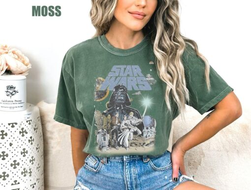 Vintage Star Wars Comfort Colors Shirt, Disney Galaxys Edge Shirt