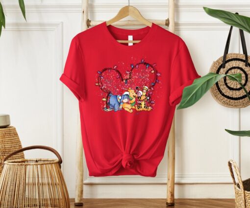 Disney Pooh & Friends Christmas Shirt, Pooh Christmas Shirt