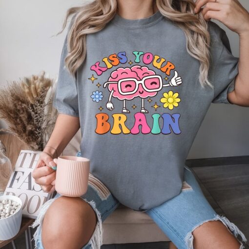 Comfort Colors® Kiss Your Brain Shirt, Biology Teacher Shirt