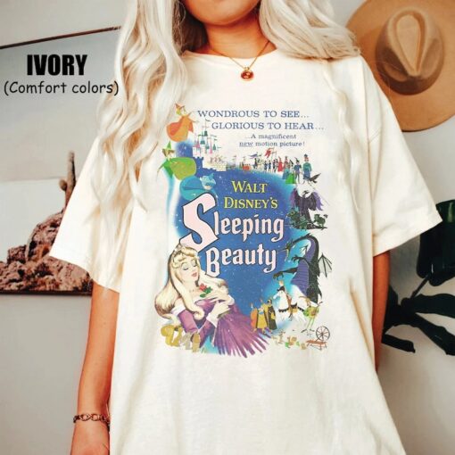 Vintage Sleeping Beauty Comfort Colors Shirt, WDW Aurora Shirt
