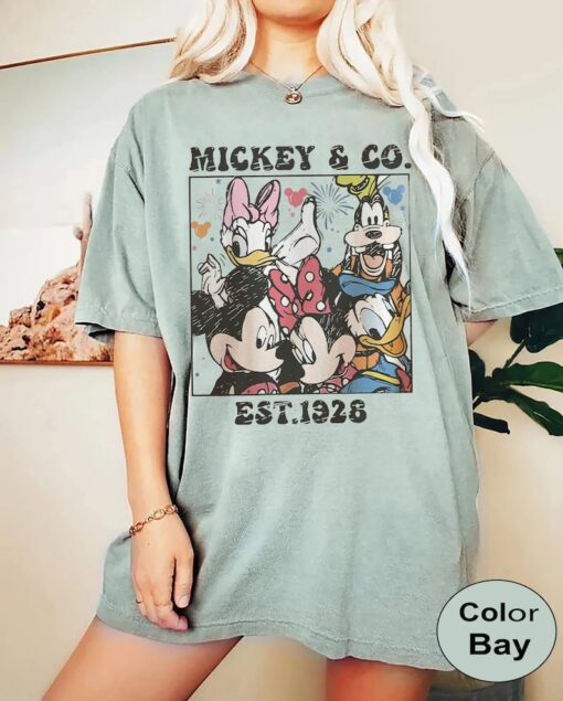 Comfort Color Vintage Mickey & Co 1928 Shirt, Retro Disney Shirt