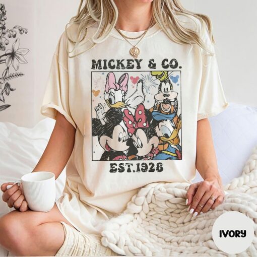 Comfort Color Vintage Mickey & Co 1928 Shirt, Retro Disney Shirt