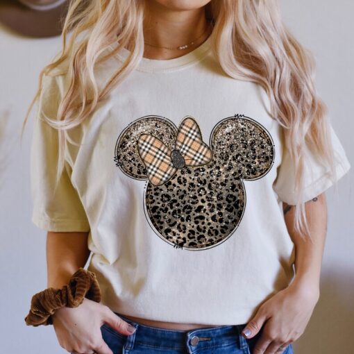 Comfort Colors® Leopard Minnie Shirt, Disney Family Shirt