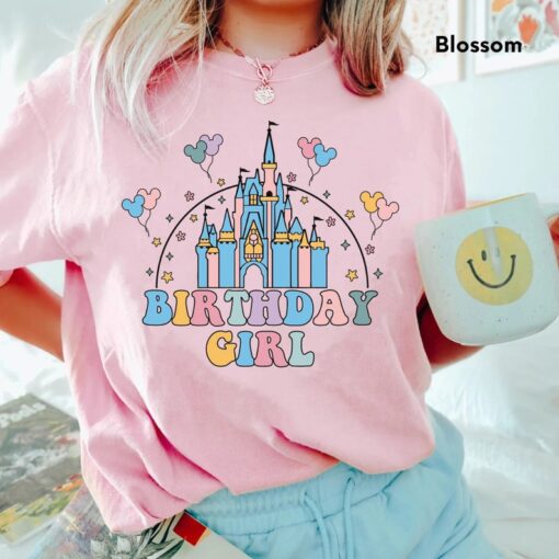 Disney Birthday Girl Comfort Colors Shirt