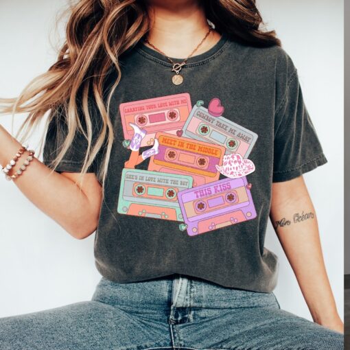 Comfort Colors® Valentines Cassettes T-Shirt, Valentines Day T-Shirt