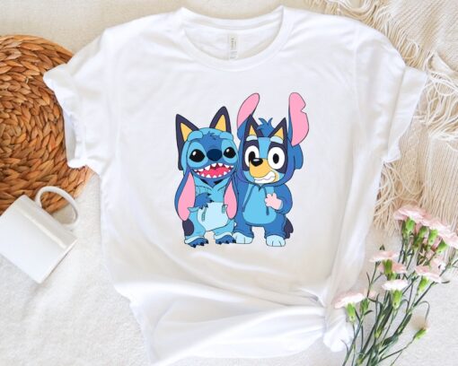 Disney Stich Blue Dog Shirt, Disneyworld Stitch Shirt