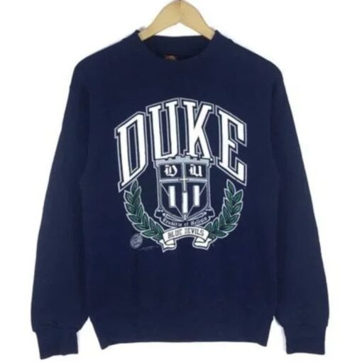 Vintage Duke University Sweatshirt, Duke Blue Devils Shirt, DKU Shirt