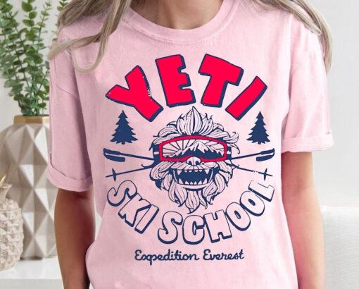 Vintage Disney Expedition Everest Yeti Ski School Shirt
