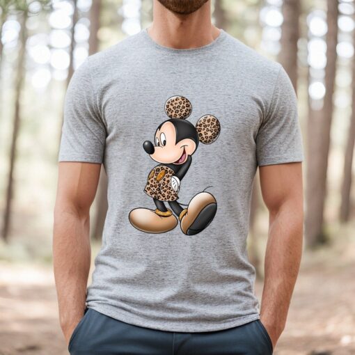 Comfort Colors® Leopard Mickey And Minnie Shirt, Disney Couple Tee