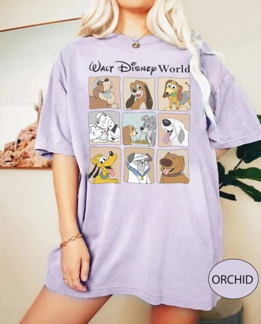 Retro Disney Dogs Comfort Colors Shirt, Walt Disney World Shirt