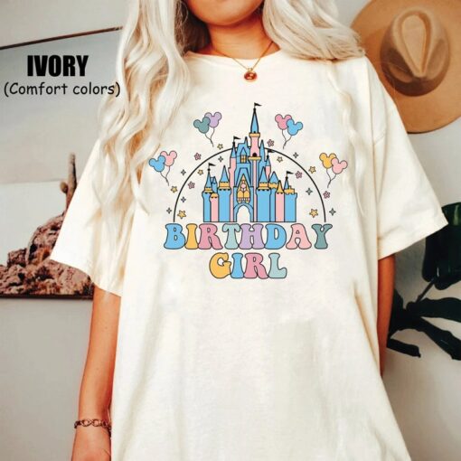 Disney Birthday Girl Comfort Colors Shirt