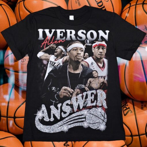 Allen Iverson #3 the Answer graphic T-shirt S-XXL