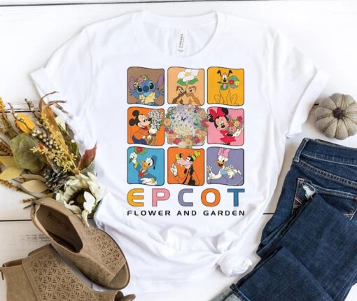 Retro Disney Epcot Flower & Garden Festival 2024 Shirt