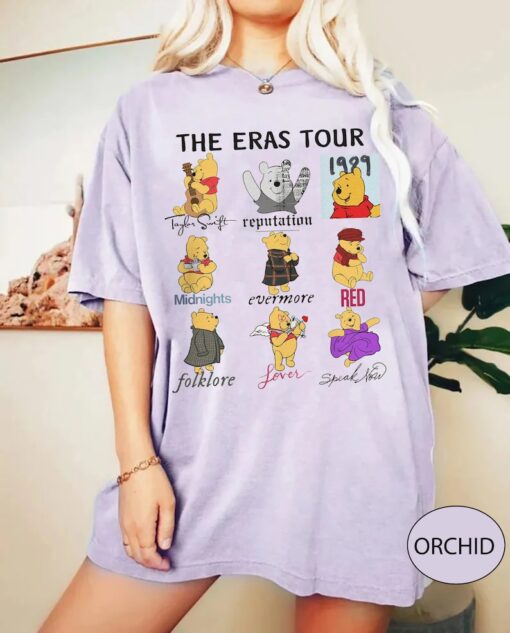 Winnie The Pooh Eras Tour Shirt, Disney Pooh Shirt, Pooh Bear Shirt