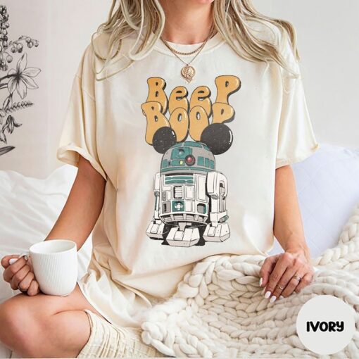 Comfort Color Retro R2D2 Star Wars Shirt, Beep Boop Star Wars Shirt