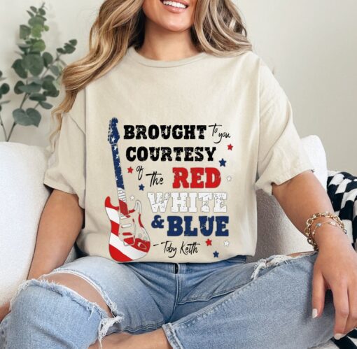 Red White & Blue Tshirt, Toby Keith Shirt, Graphic Tee, Country Music