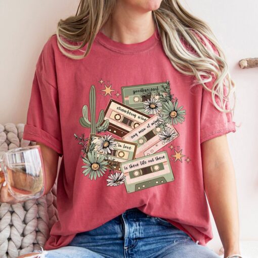 Comfort Colors® Western Music Shirt, Cassettes T-Shirt