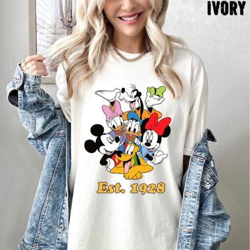 Comfort Colors® Mickey Friends Shirt, Mickey and Co. est. 1928 Shirt