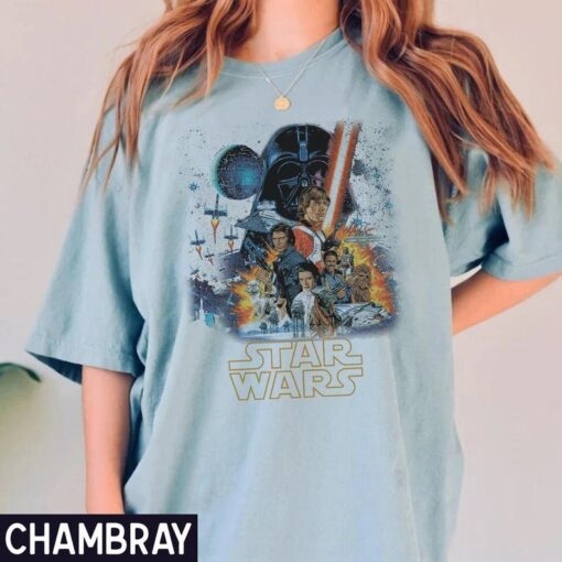 Vintage Disney Star Wars Comfort Color Shirt, Star Wars Shirt