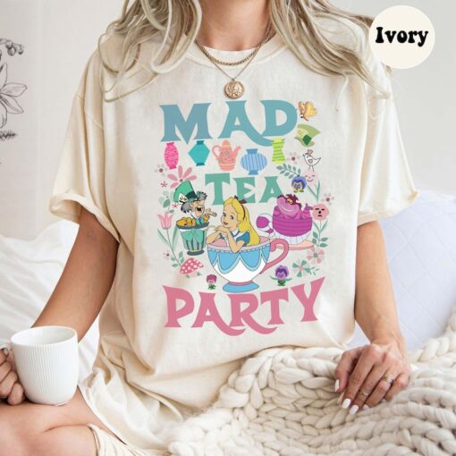 Vintage Mad Tea Party Shirt, Alice in Wonderland T Shirt