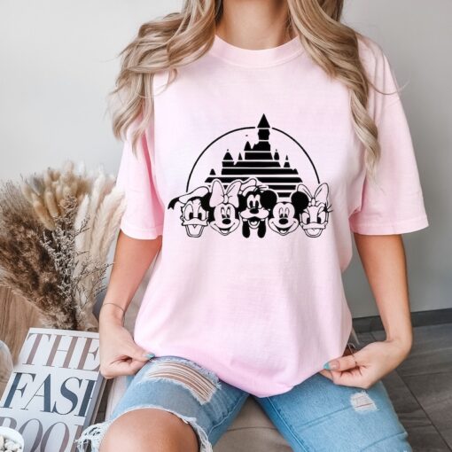 Comfort Colors® Mickey And Friends Castle Shirt, Disney Castle Shirt