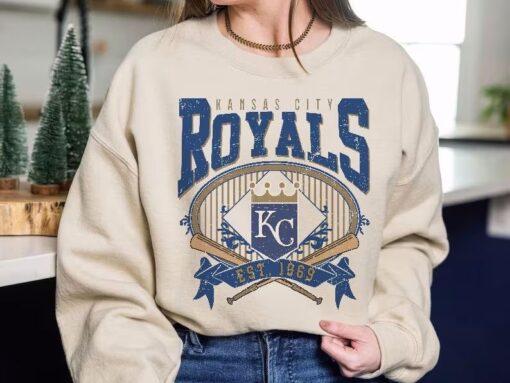 Kansas City Baseball Sweatshirt...Vintage Style Kansas City Baseball