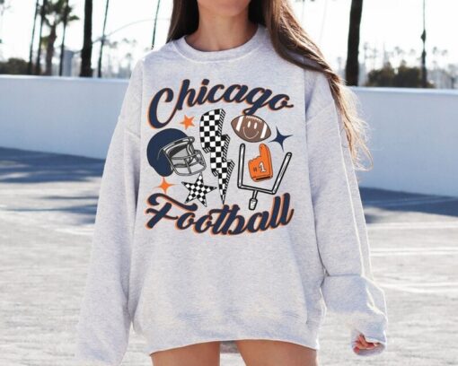 Retro Chicago Football Crewneck shirt / T-Shirt, Bears Shirt