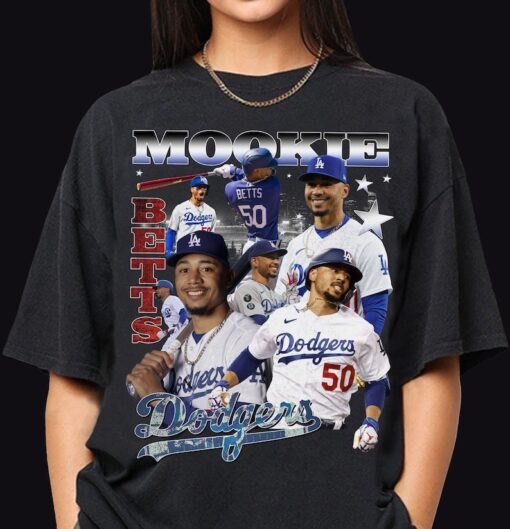 Mookie Betts Shirt, Baseball Shirt, Classic 90s Graphic Tee, Unisex,