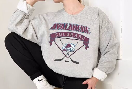 Vintage Colorado Avalanche Sweatshirt/ Avalanche Tee