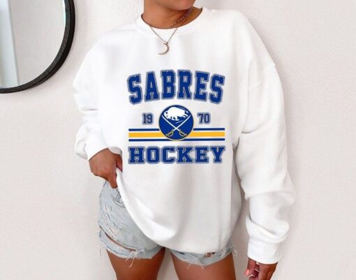 Buffalo Hockey 90s Sweatshirt/ Buffalo Hockey Shirt/ Buffalo Hockey Sw