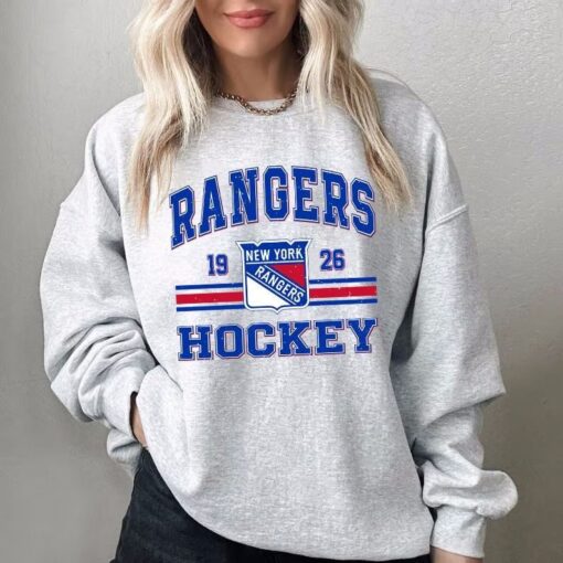 Vintage 90s New York Rangers Sweatshirt, Rangers Hockey fans Gift