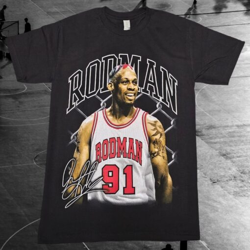Dennis Rodman style Graphic T-shirt S-XXL