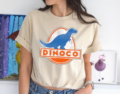 Disney Pixar Cars Iconic DINOCO Dinosaur Logo T-Shirt