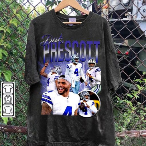 Vintage 90s Graphic Style Dak Prescott TShirt - Dak Prescott Hoodie -