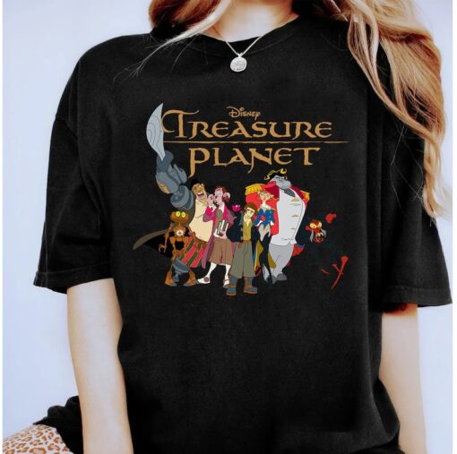 Disney Treasure Planet Logo and Characters T-Shirt