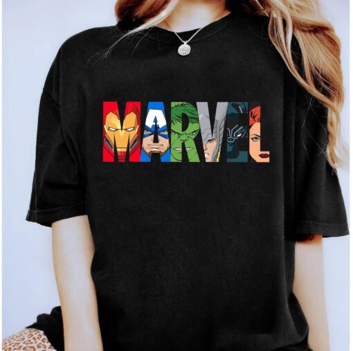Marvel Logo Avengers Super Heroes Shirt