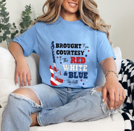 Red White & Blue Tshirt, Toby Keith Shirt, Graphic Tee, Country Music