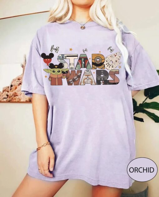 Disney Star Wars Comfort Color Shirt, Stars Wars Shirt