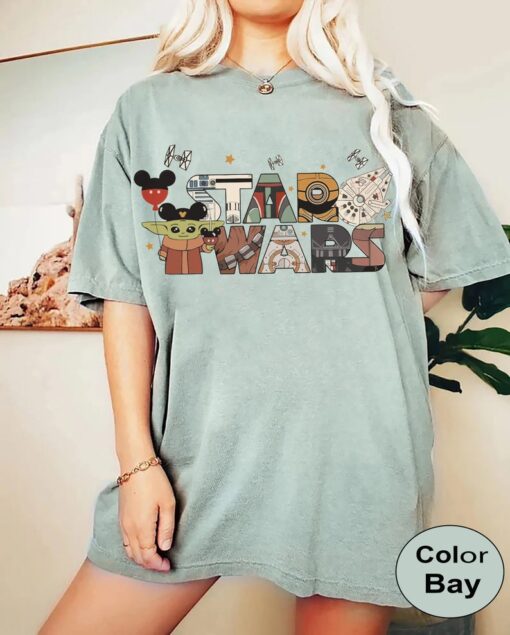 Disney Star Wars Comfort Color Shirt, Stars Wars Shirt