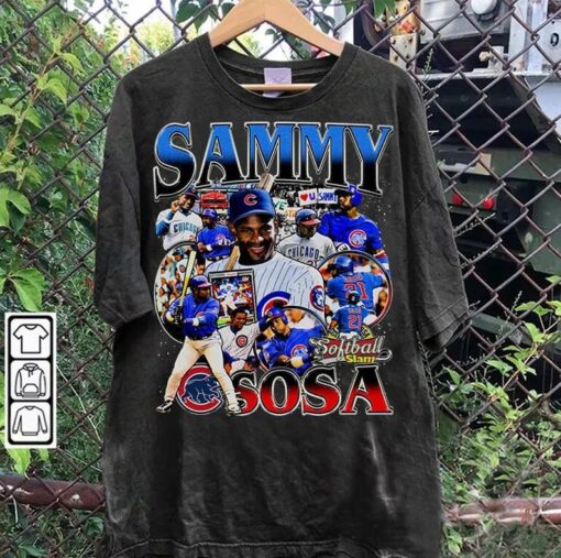 Vintage 90s Graphic Style Sammy Sosa T-Shirt - Sammy Sosa Baseball Tee