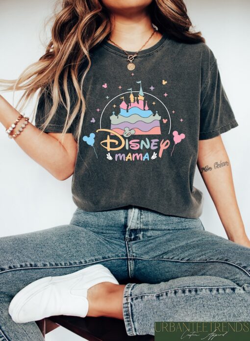 Retro Comfort Disney Mama Shirt, Minnie Mouse Mom Shirt