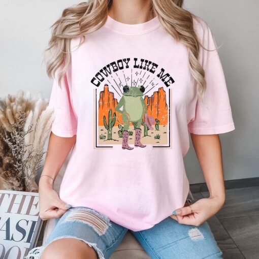 Comfort Colors® Vintage Cowboy Like Me Shirt, Frog Cowboy T Shirt