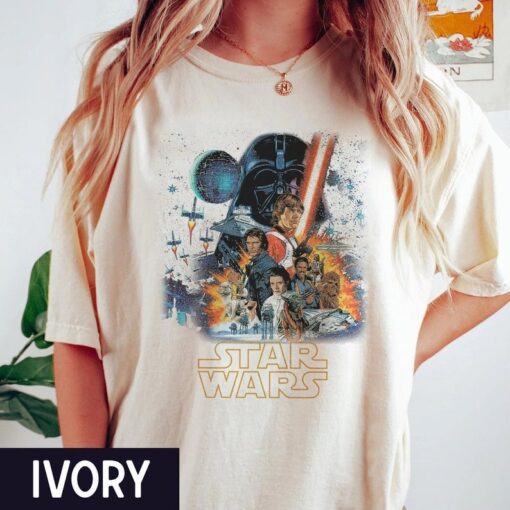 Vintage Disney Star Wars Comfort Color Shirt, Star Wars Shirt