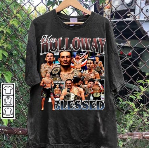 Vintage 90s Graphic Style Max Holloway T-Shirt - Max Holloway