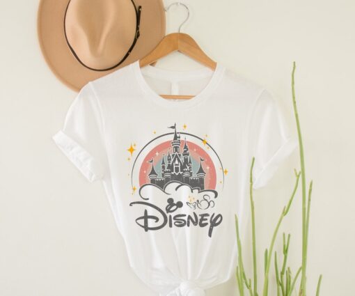 Disney Rainbow Castle Shirt, Disney Shirt, Disney Family Shirt