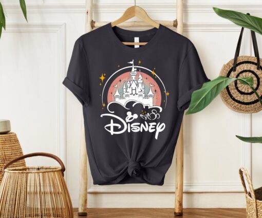 Disney Rainbow Castle Shirt, Disney Shirt, Disney Family Shirt