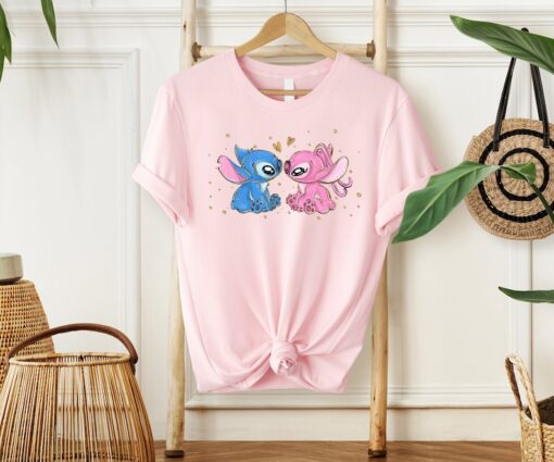 Stitch and Angel Shirt, Disney Shirt, Disney Bday Shirt