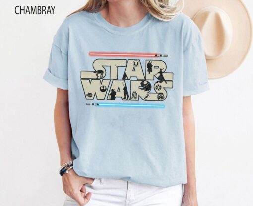 Retro Star Wars Comfort Colors Shirt, Disney Star Wars Shirt