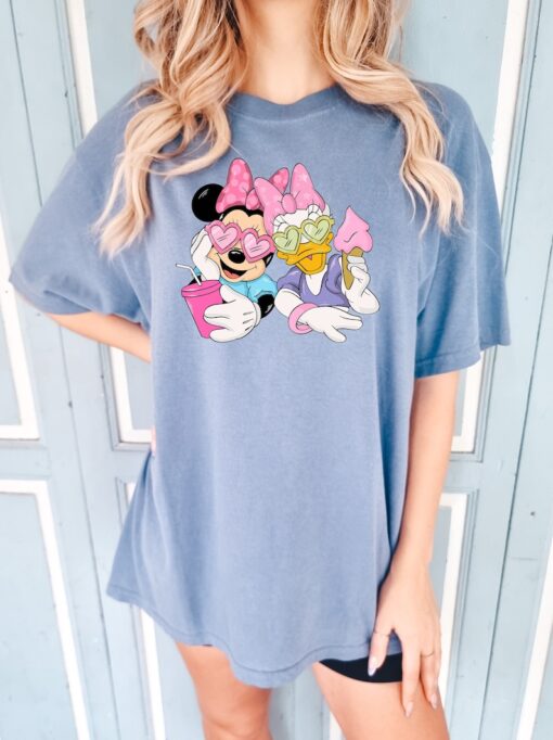 Minnie Mouse And Daisy Duck Comfort colors Shirt
