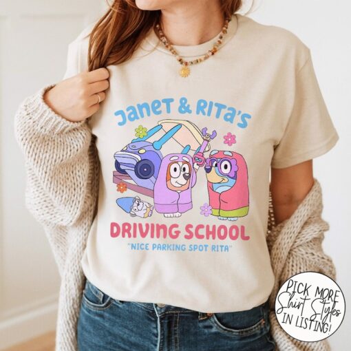 Driving School Janet And Rita Shirt, Nice Parking Spot Rita Shirt